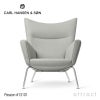 Carl Hansen & Son カール・ハンセン＆サン CH445 ラウンジチェア Wing Chair ウイングチェア ステンレススチール ファブリック：Passion パッション 5色 CH446 フットスツールセット