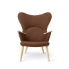 Carl Hansen & Son カール・ハンセン＆サン CH78 ラウンジチェア ママ ベアチェア オーク ソープフィニッシュ ファブリック：Passion パッション 5色 ネックピローセット デザイン：ハンス・J・ウェグナー