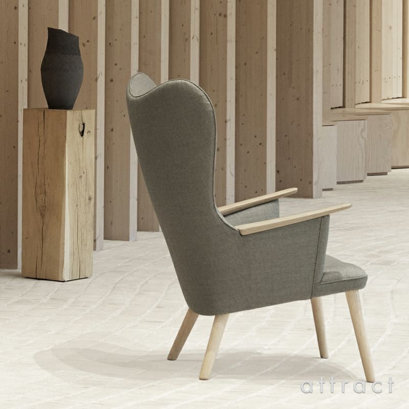 Carl Hansen & Son カール・ハンセン＆サン CH78 ラウンジチェア ママ ベアチェア オーク オイルフィニッシュ ファブリック：Passion パッション 5色 ネックピローセット デザイン：ハンス・J・ウェグナー
