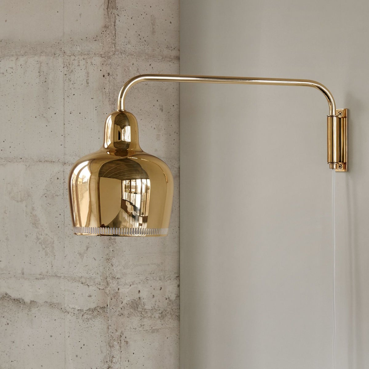 Artek アルテック A330S WALL LAMP ウォールランプ GOLDEN BELL ゴールデンベル カラー：ゴールド デザイン：アルヴァ・アアルト