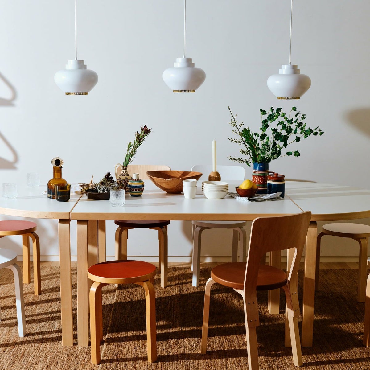 Artek アルテック A333 PENDANT LAMP ペンダントランプ TURNIP ターニップ カブ カラー：ホワイト デザイン：アルヴァ・アアルト