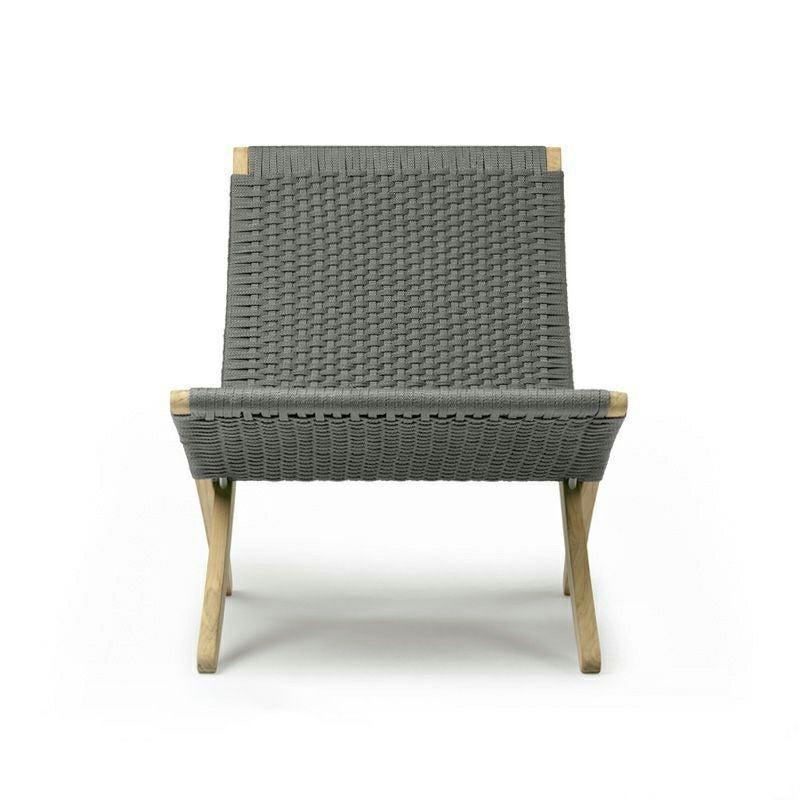 Carl Hansen & Son カールハンセン＆サン MG501 Outdoor アウトドア 屋外用 キューバチェア 折りたたみ式 フォールディングチェア チーク 無塗装仕上げ フラットロープ仕様 デザイン：モーテン・グッドラー
