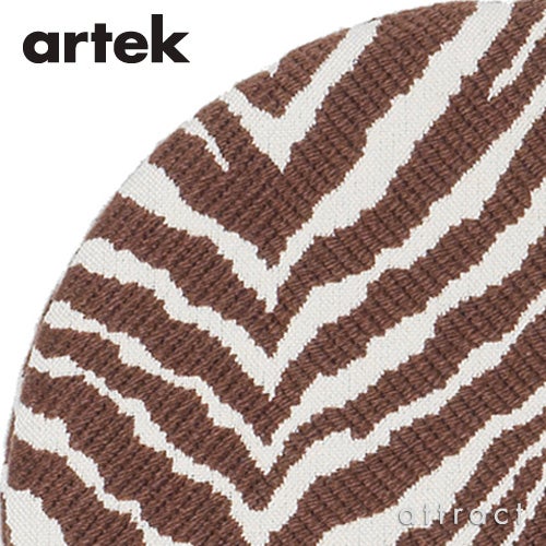 Artek アルテック ZEBRA SEAT CUSHION ゼブラ シートクッション Φ34cm スツール60用 ファブリック：ゼブラ テキスタイル デザイン：アルヴァ・アアルト ＆ アイノ・アアルト