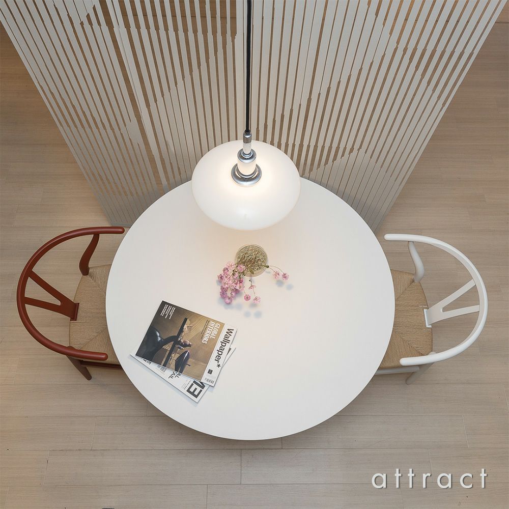 Carl Hansen & Son カール・ハンセン＆サン BA103 Preludia Table プレルディア ダイニングテーブル サイズ：Φ110×H72cm オーク カラー：ホワイトラミネート デザイン：ブラッド・アスカロン