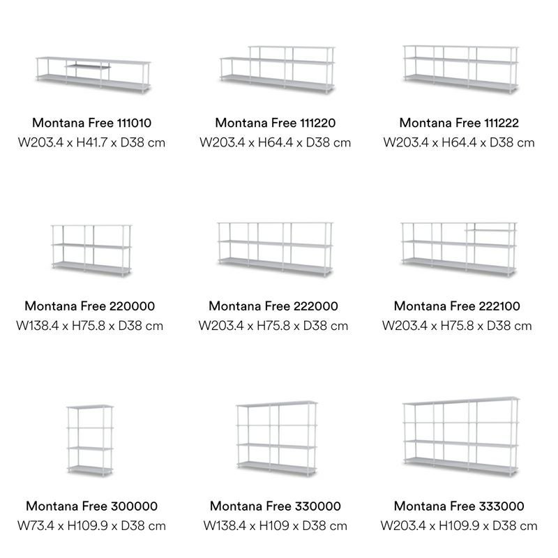 Montana モンタナ Montana Free モンタナ フリー 550000 5段 × 2列 ユニット シェルフ キャビネット カラー：7色 デザイン：Jakob Wagner ヤコブ・ワグナー