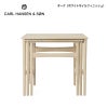 Carl Hansen & Son カール・ハンセン＆サン CH004 Nesting Tables ネスティング テーブル 3台セット サイドテーブル デザイン：ハンス・J・ウェグナー