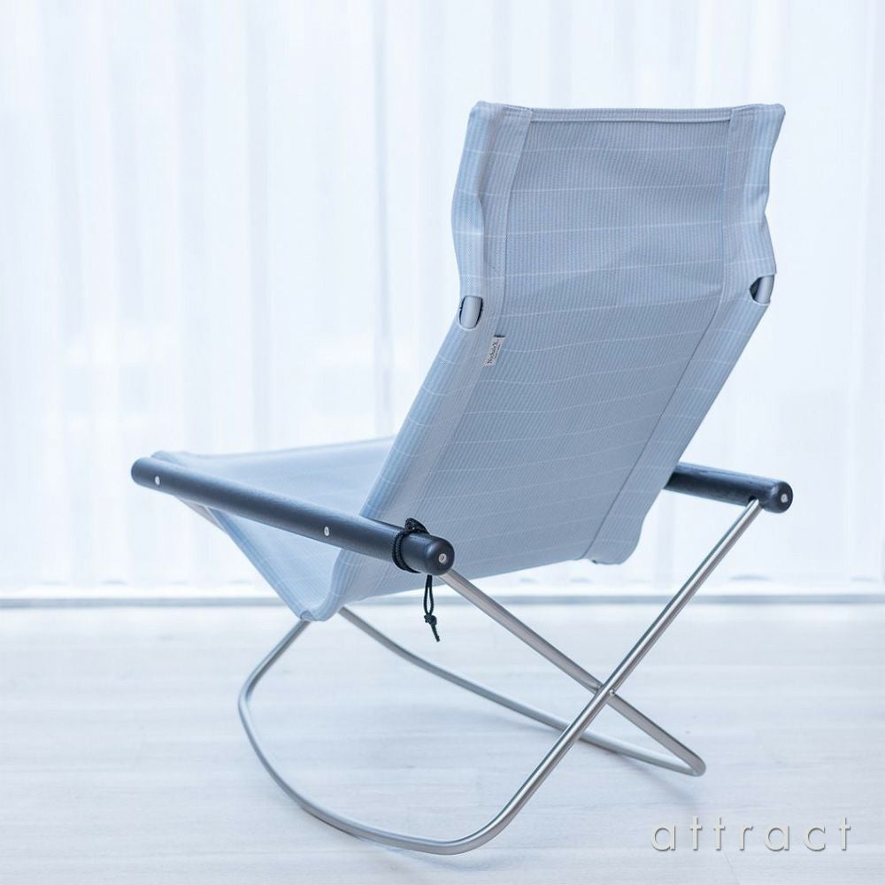 Nychair X Rocking Shikiri ニーチェアエックス シキリ ロッキングチェア 折りたたみ 木部カラー：2色 シートカラー：3色 テキスタイルデザイナー：河東 梨香