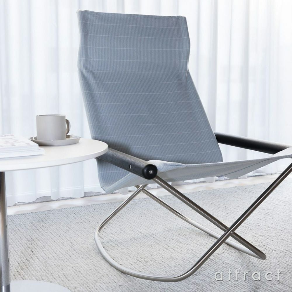 Nychair X Rocking Shikiri ニーチェアエックス シキリ ロッキングチェア 折りたたみ 木部カラー：2色 シートカラー：3色 テキスタイルデザイナー：河東 梨香