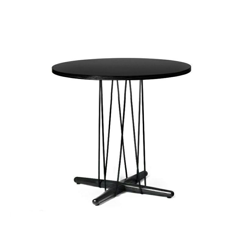 Carl Hansen & Son カールハンセン＆サン E020 Embrace Table エンブレイス テーブル ダイニングテーブル サイズ：Φ79.5×H74cm オーク ブラック塗装 支柱：ブラック デザイン：Eoos イーオス