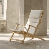 Carl Hansen & Son カール・ハンセン＆サン Deck Chair Series デッキチェアシリーズ BM5568 折りたたみ式 デッキチェア *専用クッション付属 チーク 無塗装仕上げ デザイン：ボーエ・モーエンセン