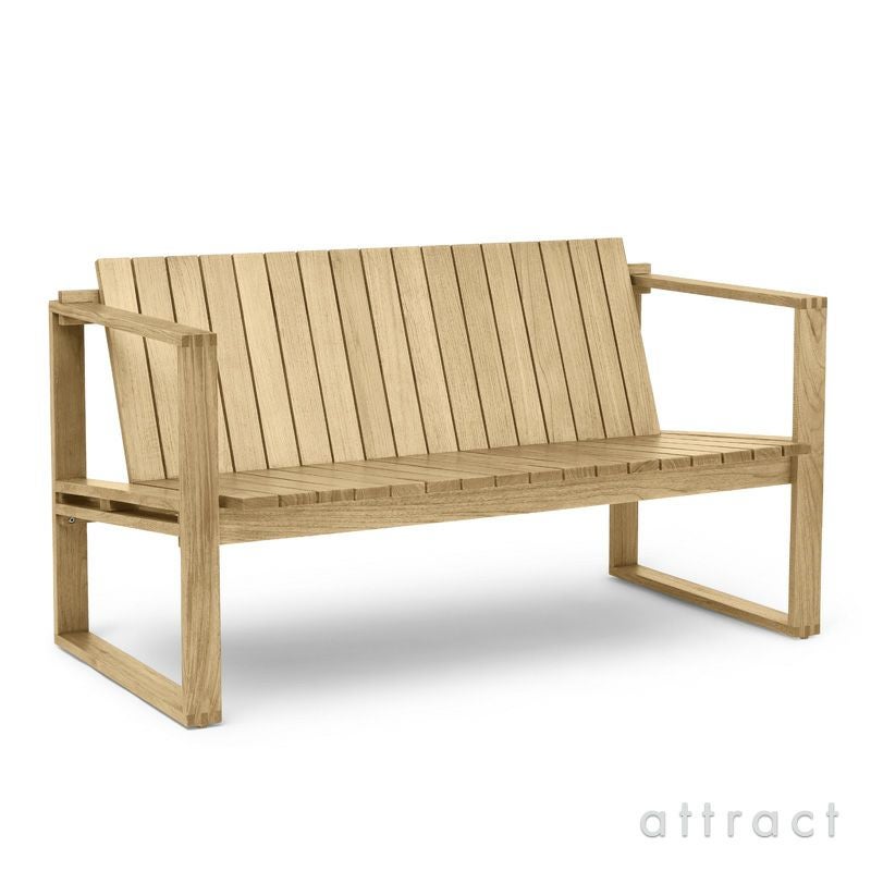 Carl Hansen & Son カール・ハンセン＆サン Indoor-Outdoor Series インドア アウトドアシリーズ BK12 屋内外両用 ラウンジソファ チーク 無塗装仕上げ デザイン：ボーディル・ケア