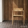 Carl Hansen & Son カールハンセン＆サン E008 Embrace Outdoor Series エンブレイス アウトドア シリーズ 屋外用 ダイニングチェア チーク 無塗装 支柱：ステンレス デザイン：Eoos イーオス
