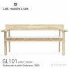 Carl Hansen & Son カール・ハンセン＆サン GL101 Timbur Outdoor Series ティンバー アウトドア シリーズ *専用クッション付属 屋外用 ベンチ チーク 無塗装 デザイン：グドムンドゥル・ルドヴィク・グレタルソン