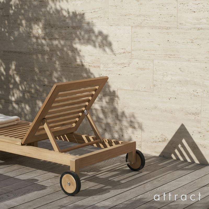 Carl Hansen & Son カール・ハンセン＆サン AH アウトドアシリーズ AH Outdoor Series ラウンジャー デイベッド ラウンジチェア ベンチ AH604 チーク　無塗装仕上げ アウトドア 屋外 デザイン：アルフレッド・ホーマン