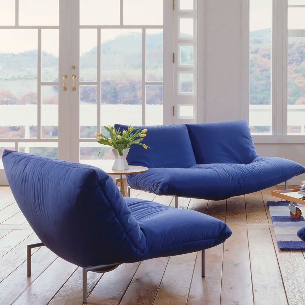 ligne roset リーン・ロゼ ROSETCalin type-2 ロゼカラン タイプ2 パフ オットマンソファ ファブリック：Iランク ベース：スチールレッグ 張り込みタイプ デザイン：パスカル・ムールグ