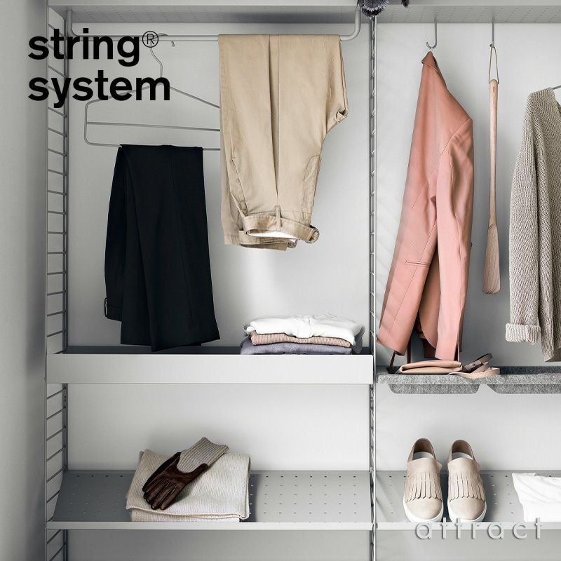 String System ストリング システム メタルシェルフ ハイエッジ 78×30×7cm 1枚入 カラー：3色 デザイン：ニルス・ストリニング