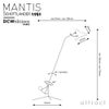 DCW editions ディーシーダブリュー エディションズ LAMPE MANTIS ランペ マンティス BS1 Floor Lamp フロアランプ 4段階 傾斜調節 アームランプ デザイン：バーナード・ショットランダー