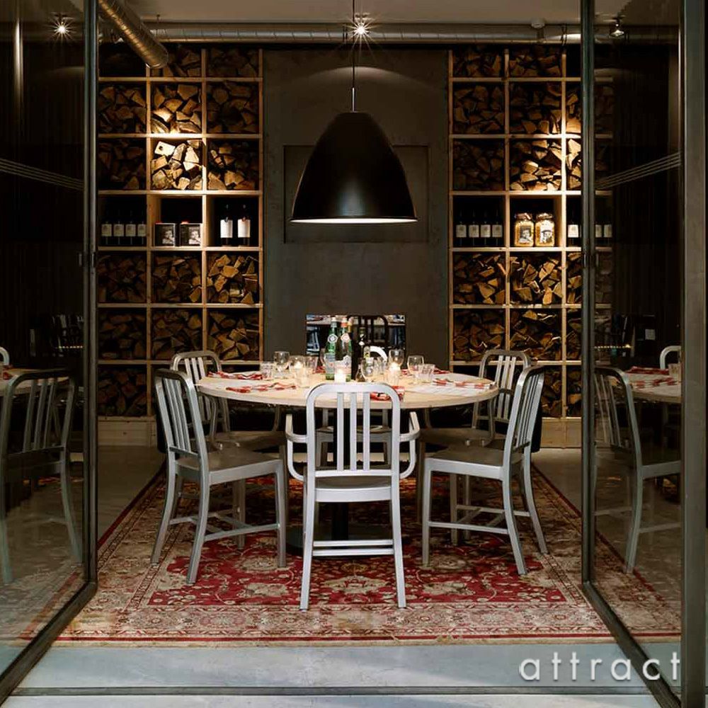 emeco エメコ 1006 Navy Chair ネイビーチェア アルミニウム アームレスチェア 仕上げ：2種類