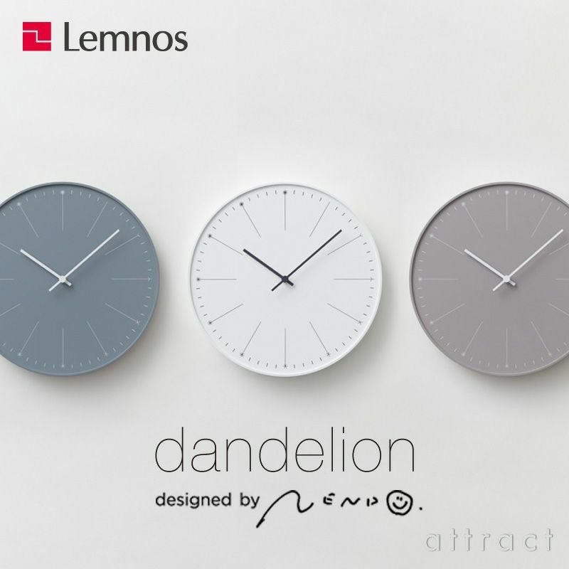 Lemnos レムノス dandelion ダンデライオン NL14-11ウォールクロック