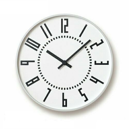 Lemnos レムノス eki clock エキクロック TIL16-01 ウォールクロック Φ256mm カラー：2色 デザイン：五十嵐威暢