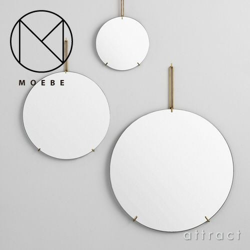 MOEBE ムーベ WALL MIRROR ウォールミラー 壁掛け鏡 3サイズ カラー：2