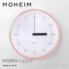 MOHEIM モヘイム HORN ホルン Copper コッパー ウォールクロック 壁掛け時計 サイズ：Φ280mm ステップムーブメント カラー： コッパー （銅メッキ） デザイン：MUTE