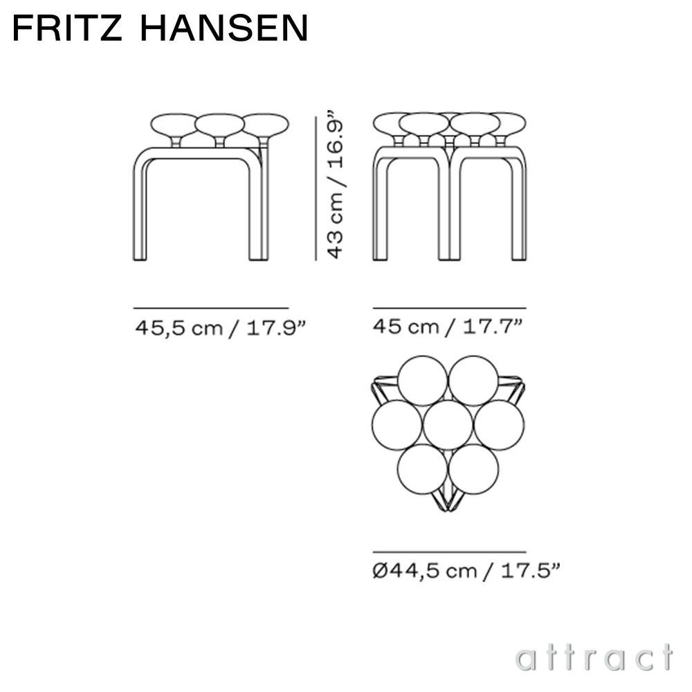FRITZ HANSEN フリッツ・ハンセン UTZON STOOL ウツソン・スツール JU01 スツール