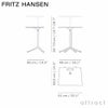 FRITZ HANSEN フリッツ・ハンセン LITTLE FRIEND リトルフレンド KS13 4本脚 スクエア天板 サイドテーブル 高さ調節機能付き カラー：8色 デザイン：キャスパー・サルト