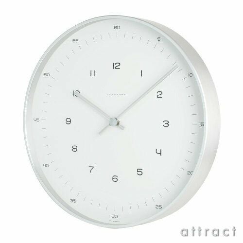 JUNGHANS ユンハンス Max Bill by Junghans Wall Clock 367 6046 00・367 6047 00 クォーツ時計 Φ30cm デザイン：マックス・ビル