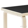 Artek アルテック TABLE 80B テーブル 80B サイズ：100×60cm 厚み 4cm 4本脚 カラー：３色 デザイン：アルヴァ・アアルト