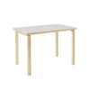 Artek アルテック TABLE 80B テーブル 80B サイズ：100×60cm 厚み 4cm 4本脚 カラー：３色 デザイン：アルヴァ・アアルト