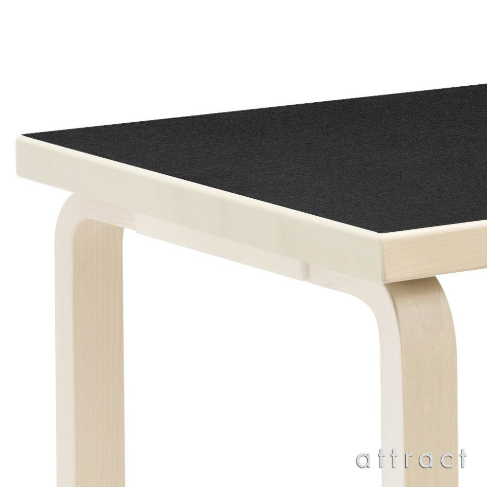 Artek アルテック TABLE 80C テーブル 80C サイズ：60×60cm 厚み 4cm 4本脚 カラー：３色 デザイン：アルヴァ・アアルト