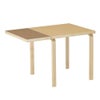 【特別モデル】 Artek アルテック DROP-LEAF TABLE DL81C ドロップリーフ テーブル 81C サイズ：W79 / 112.5cm 厚み 4cm 4本脚 ツートンカラー：３色 デザイン：アルヴァ・アアルト