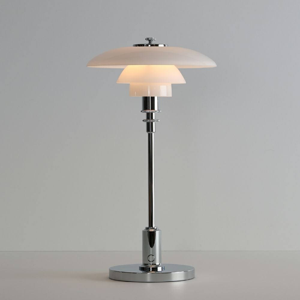 ouis Poulsen ルイスポールセン PH 2/1 Portable Table ポータブル テーブルランプ スタンドライト Φ200mm カラー：シルヴァー・クローム
