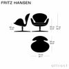 FRITZ HANSEN フリッツ・ハンセン SWAN スワンチェア 3320 ラウンジチェア Hallingdal 65 ハリンダル カラー：ライトグレー（113） ベース：ウォームグラファイト（180） 粉体塗装仕上げ デザイン：アルネ・ヤコブセン