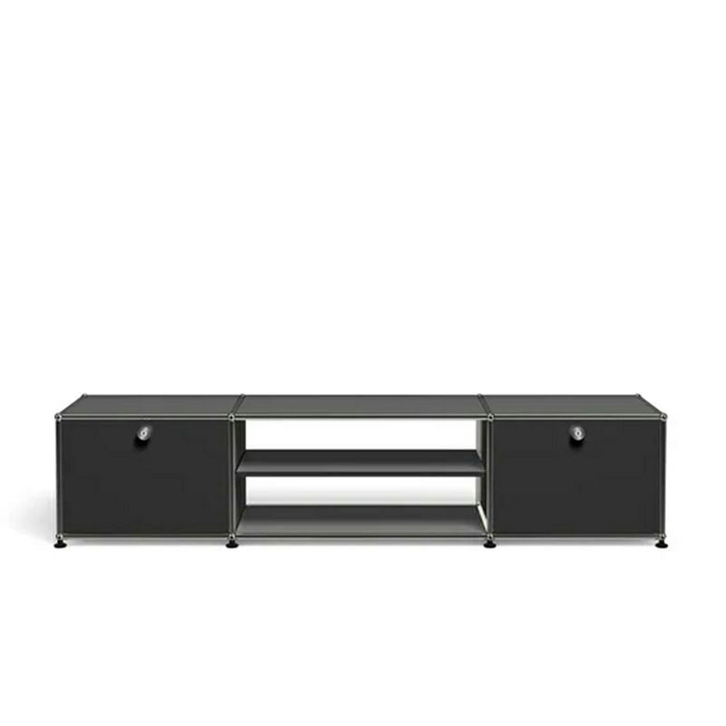 USM ユーエスエム USMハラー テレビボード （ドロップダウンドア×2・ディバイダーシェルフ×1） サイズ：W1773×D373×H390mm