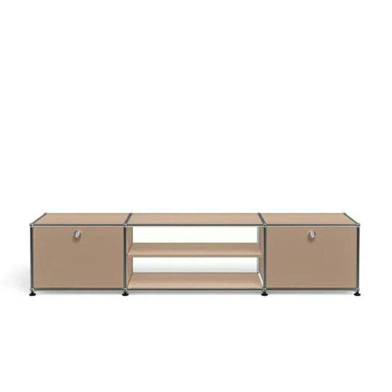 USM ユーエスエム USMハラー テレビボード （ドロップダウンドア×2・ディバイダーシェルフ×1） サイズ：W1773×D373×H390mm