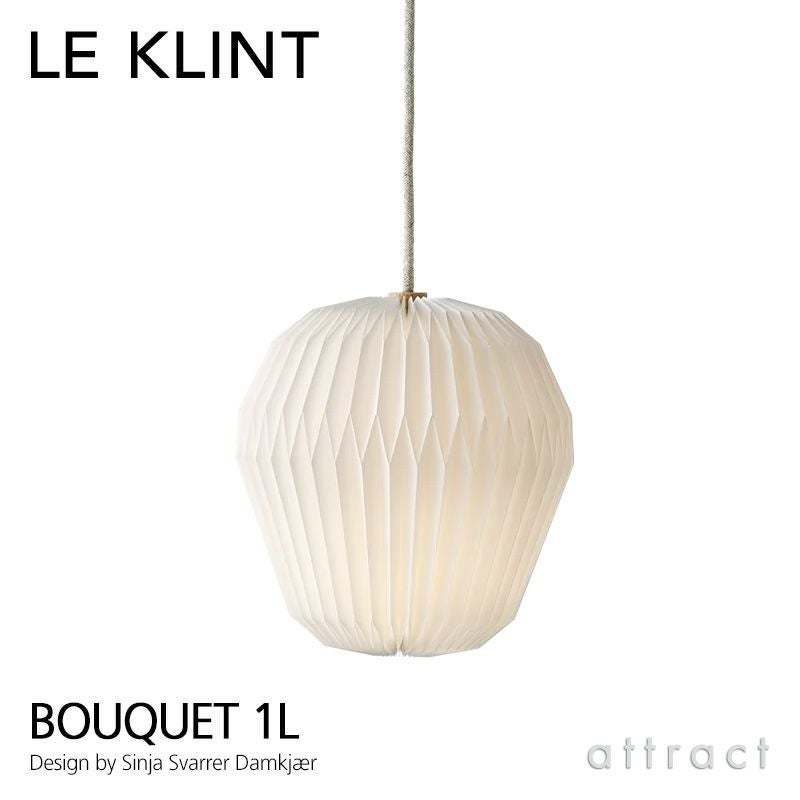 LE KLINT レ・クリント BOUQUET 1 ブーケ 1 ブラッスチックシェード ペンダントライト KP1301L Lサイズ Φ300mm カラー：ホワイト デザイン：センヤ・スヴァー・ダムケア