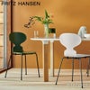 FRITZ HANSEN フリッツ・ハンセン ANT アリンコチェア 3101 チェア 4本脚 カラードアッシュ カラー：ブラック ベースカラー：ブラック粉体塗装仕上げ デザイン：アルネ・ヤコブセン