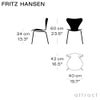 FRITZ HANSEN フリッツ・ハンセン SERIES 7 CHILDREN'S CHAIR セブンチェア 子供用チェア 3177 カラードアッシュ カラー：ミッドナイトブルー ベースカラー：クローム仕上げ デザイン：アルネ・ヤコブセン
