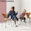 FRITZ HANSEN フリッツ・ハンセン GRAND PRIX CHILDREN'S CHAIR グランプリチェア 子供用チェア 3130 カラードアッシュ カラー：ワイルドローズ ベースカラー：クローム仕上げ デザイン：アルネ・ヤコブセン