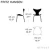 FRITZ HANSEN フリッツ・ハンセン LILY CHILDREN'S CHAIR リリー 子供用チェア 3108 ナチュラルウッド カラー：オレゴンパイン ベースカラー：クローム仕上げ デザイン：アルネ・ヤコブセン