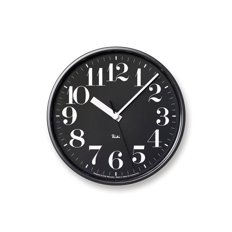 Lemnos レムノス RIKI STEEL CLOCK リキ スチールクロック WR08-25 ウォールクロック 壁掛け時計 Φ204mm