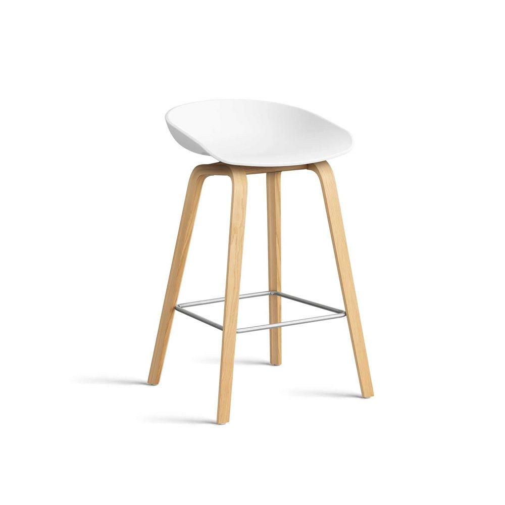 HAY ヘイ About A Chair アバウト ア スツール AAS 32 ver 2.0 Low ロータイプ 75cm カウンターチェア カラー：16色 ベース：オーク（ウォーターラッカー 水性塗装） デザイン：ヒー・ウェリング
