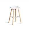 HAY ヘイ About A Chair アバウト ア スツール AAS 32 ver 2.0 High ハイタイプ 85cm カウンターチェア カラー：16色 ベース：オーク（ウォーターラッカー 水性塗装） デザイン：ヒー・ウェリング