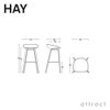 HAY ヘイ About A Chair アバウト ア スツール AAS 32 ver 2.0 High ハイタイプ 85cm カウンターチェア カラー：16色 ベース：オーク（ウォーターラッカー 水性塗装） デザイン：ヒー・ウェリング