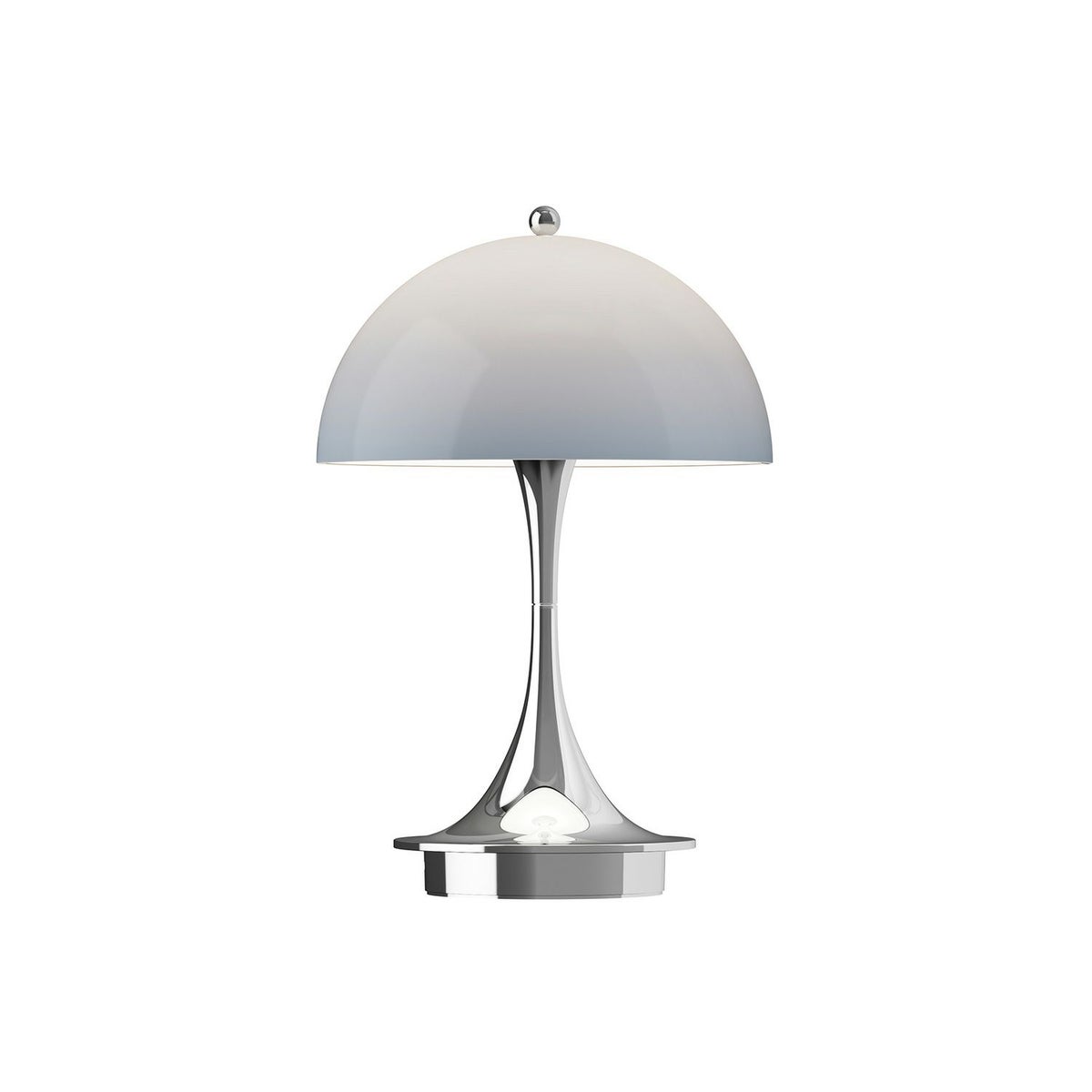 Louis Poulsen ルイスポールセン Panthella 160 Portable パンテラ 160 ポータブル （V3） テーブルランプ カラー：オパール・ブルー・グレー クローム デザイン：ヴェルナー・パントン