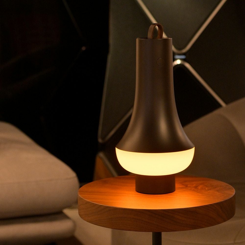 Louis Poulsen ルイスポールセン Tomoshi Portable トモシ ポータブル テーブルランプ カラー：オパール・ダークブラウン デザイン： nendo（佐藤 オオキ）