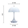 Louis Poulsen ルイスポールセン Panthella 160 Portable パンテラ 160 ポータブル （V3） テーブルランプ カラー：オパール・ペール・ブルー デザイン：ヴェルナー・パントン