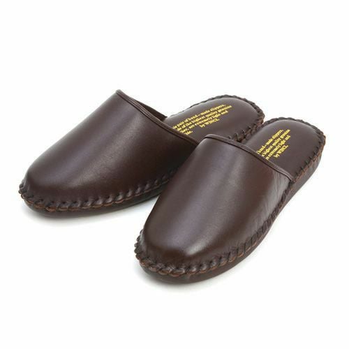 WINCL ウィンクル Leather Slippers レザースリッパ ステア革 本革スリッパ カラー：5色 （LLサイズ・約25.5～26.5cm）